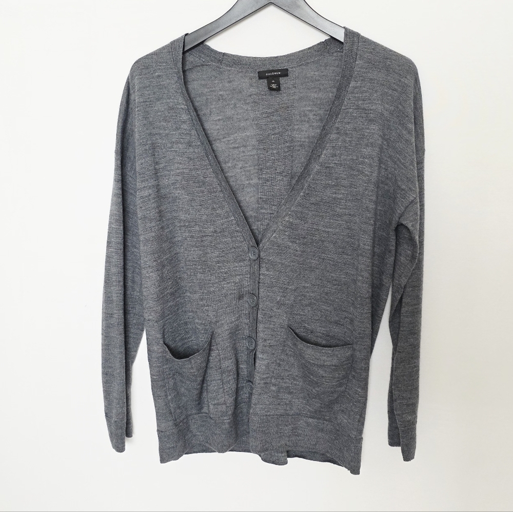 Halogen Merino Wool Blend Wool Cardigan Sweater Women's Size M